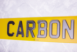 3D Gel Number Plates with Graphite Carbon Lettering